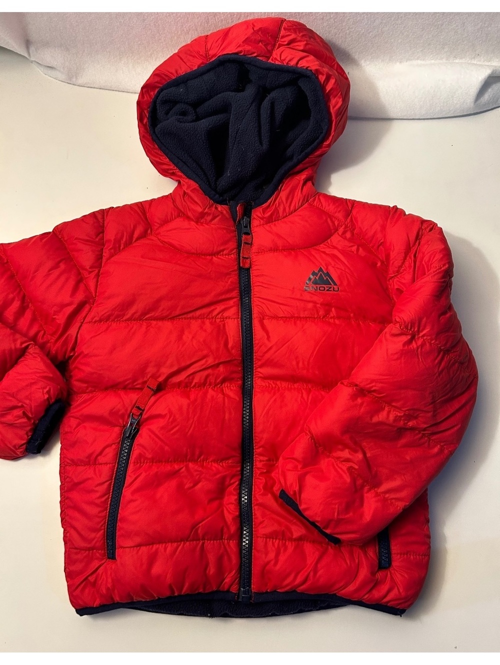 Snozu Red Lined Puffer Coat